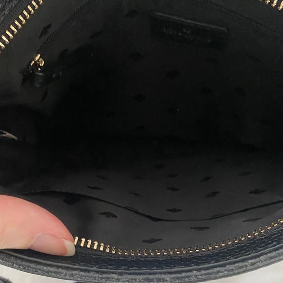 Kate Spade Striped Black and Cream Crossbody Bag - Picture 9 of 12